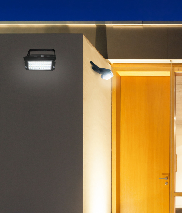 로직 센서 투광등 외부벽등 태양광 충전식 [10W]